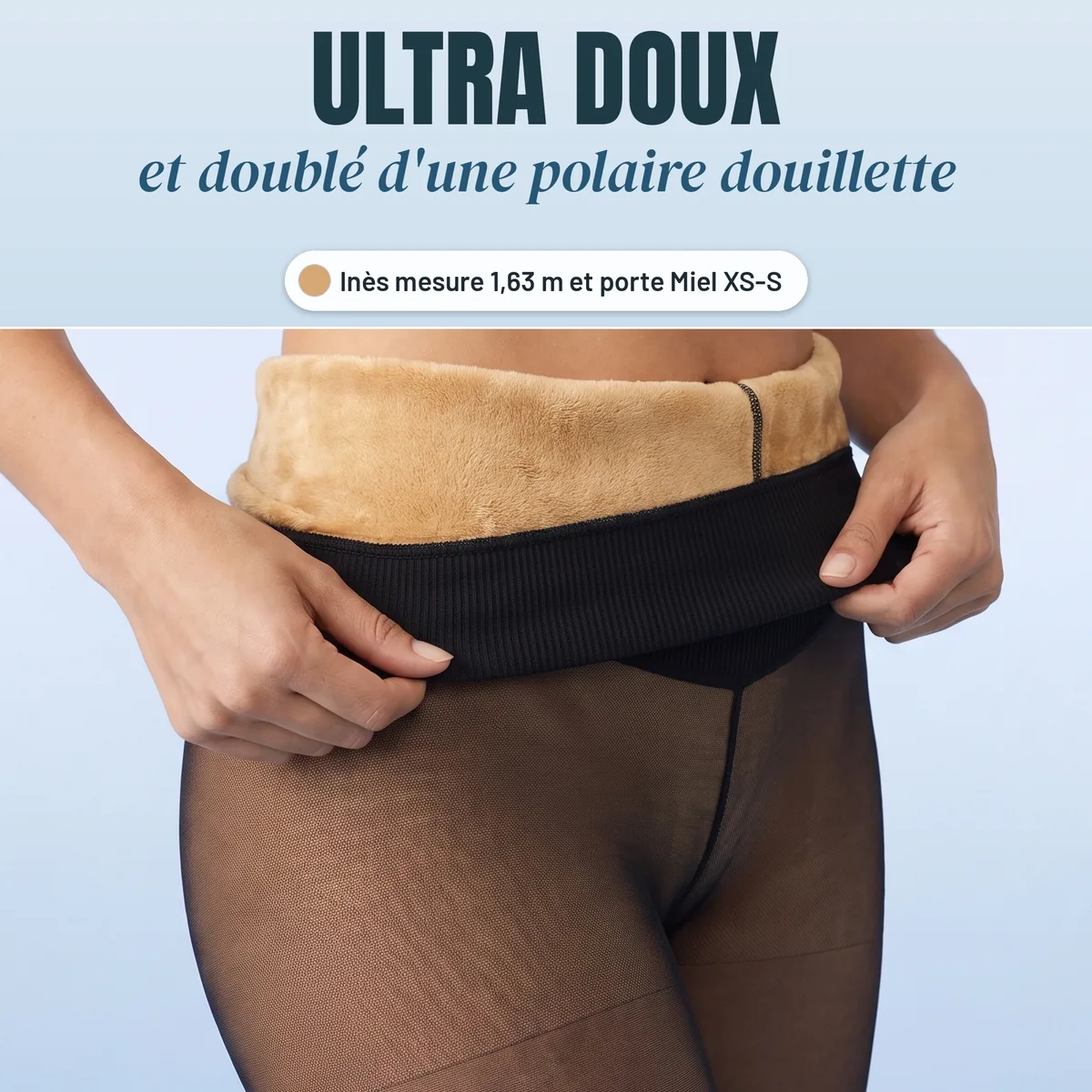 Polarissime Miel : ultra doux, doublé d'une polaire douillette