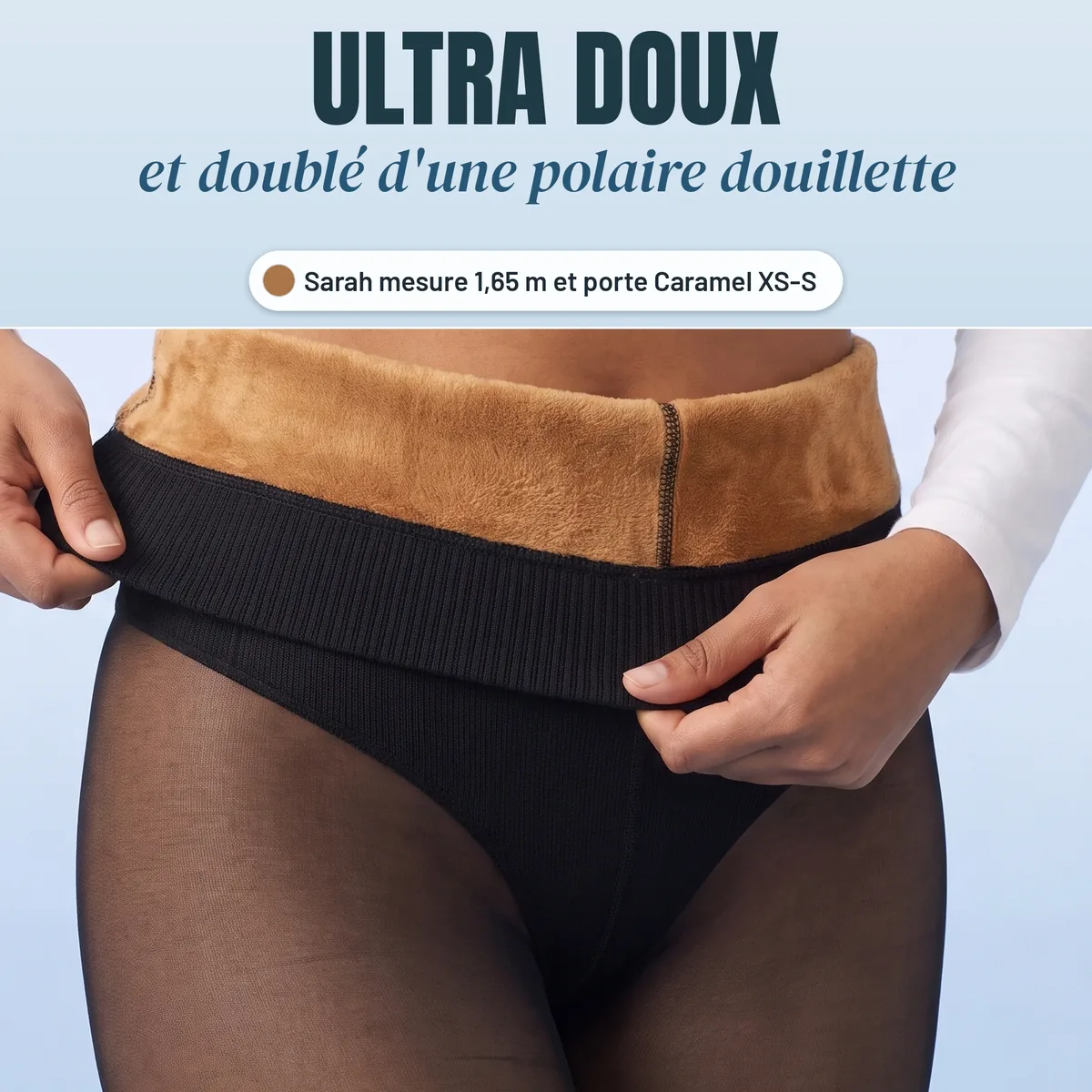 Polarissime Caramel : ultra doux, doublé d'une polaire douillette
